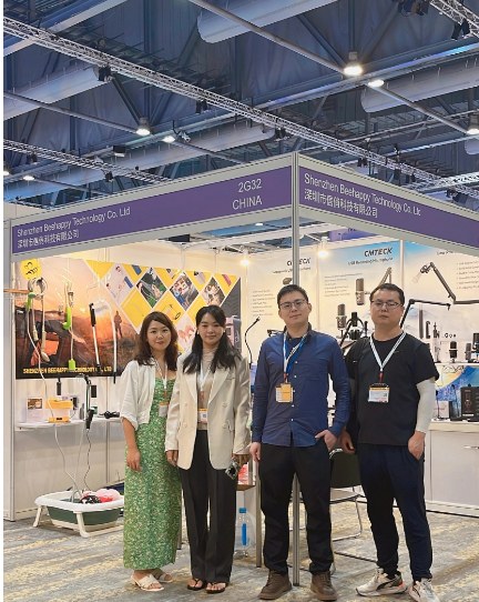 The BeeHappy Technology team at our trade show exhibition booth